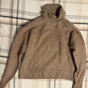 H&M Classic Tan Turtleneck Sweater